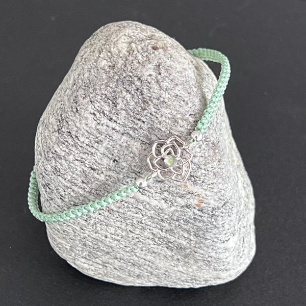 Heart Flower Labradorit Armband (8383)